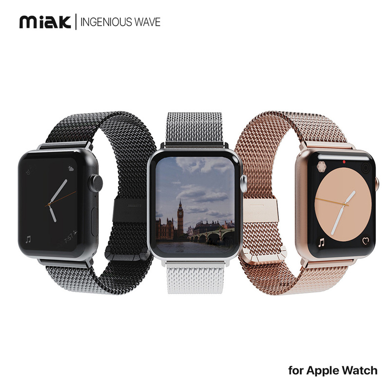 miak CLIP MESH BAND for Apple Watch