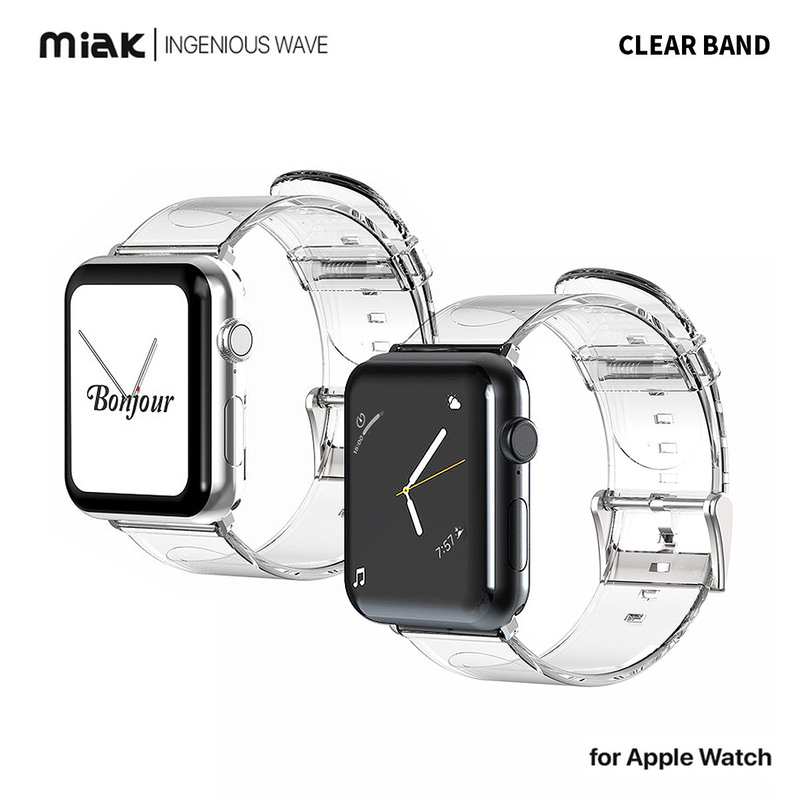 miak CLEAR BAND for Apple Watch