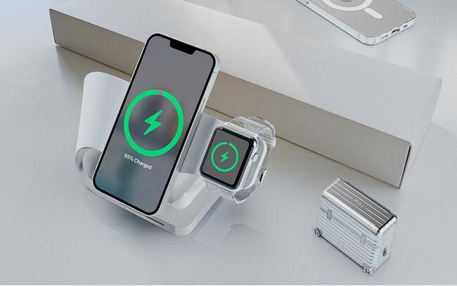miak、iPhone・Apple Watch・AirPodsを同時充電する「3in1 Wave ワイヤレス充電スタンド」発売